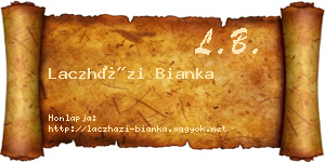 Laczházi Bianka névjegykártya